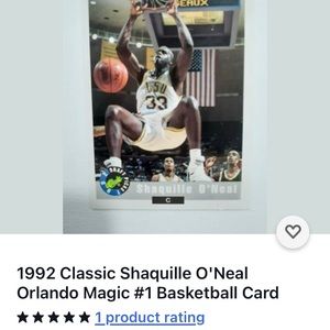 Classic Shaquille O’neal 1992 Rookie Card Number 1 - image 1